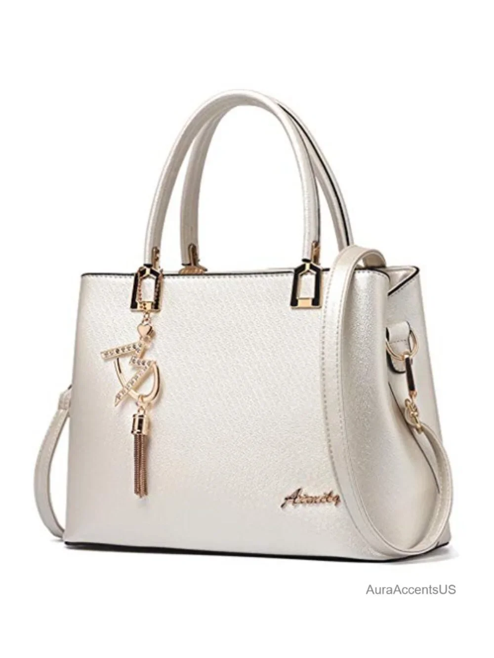 PU Leather Satchel Tote Bag Women Top Handle Shoulder Crossbody